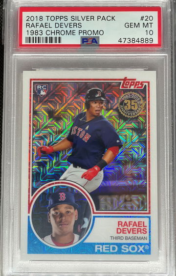 PSA 10 2018 Topps Silver Pack Rafael Devers 1983 Chrome Promo #20