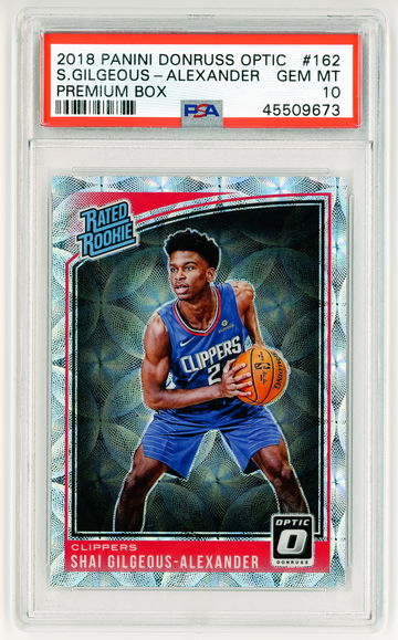 2018 Panini Optic Premium Shai Gilgeous Alexander /249 PSA 10