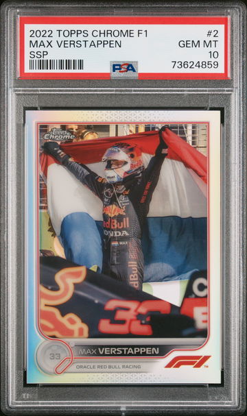 2022 Topps Chrome F1 Max Verstappen SSP SP IV Image Variation #2