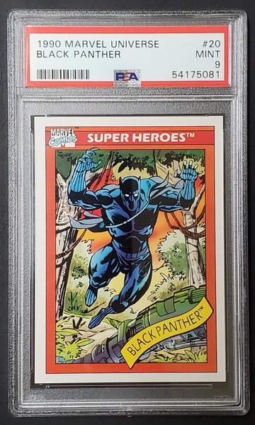 Black Panther 1990 Impel Skybox Marvel Universe #20 PSA 9 Mint