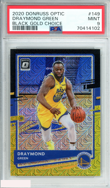 2020 PANINI DONRUSS OPTIC DRAYMOND GREEN #149 BLACK GOLD CHOICE 7 OF 8 PSA 9
