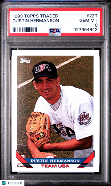 1993 Topps Traded Dustin Hermanson #22T PSA 10
