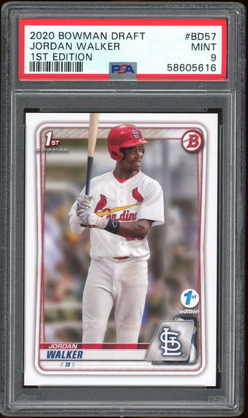 2020 Bowman Draft 1st Edition Jordan Walker PSA 9