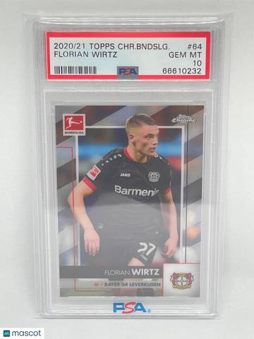 2020 Topps Chrome Bundesliga Florian Wirtz #64 PSA 10