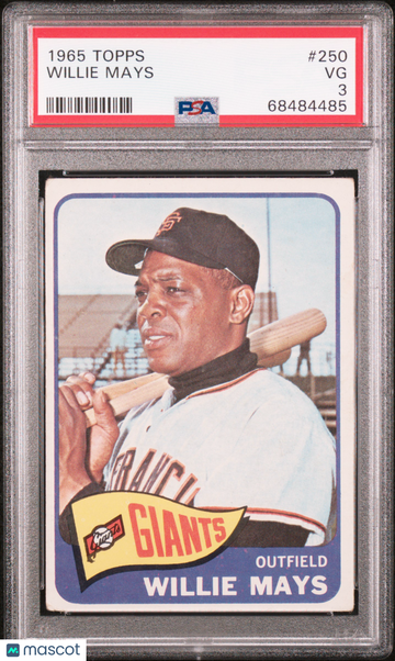 1965 Topps Willie Mays #250 PSA 3