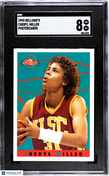 1993 Kellogg's Cheryl Miller Postercards SGC 8