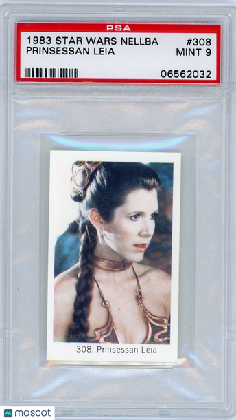 1983 Star Wars Nellba Princess Leia #308 Copyright On Back PSA 9