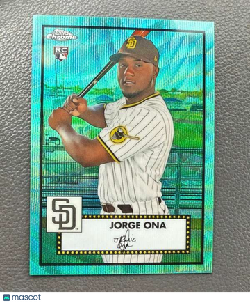 2021 Topps Chrome Platinum Anniversary - Aqua Wave Refractor Jorge Ona #113