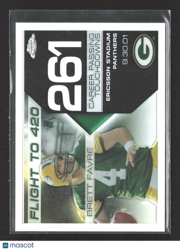 2008 Topps Chrome Flight to 420 Brett Favre #BFC-261 Refractor