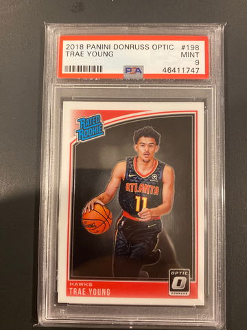 Trae Young Donruss Optic PSA