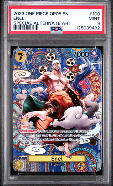 2023 One Piece Awakening of the New Era Special Alternate Art Enel #OP05100 PSA 9