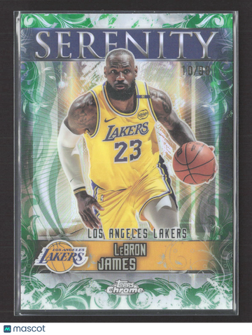 2025 Topps Chrome Serenity LeBron James #SY-2 Green /99