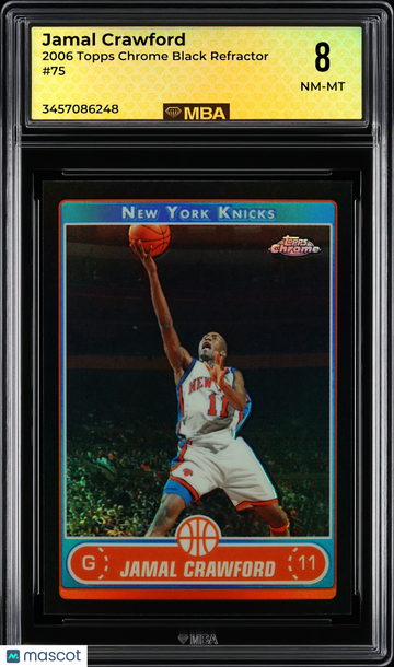 2006 Topps Chrome Jamal Crawford #75 Black Refractor MBA 8