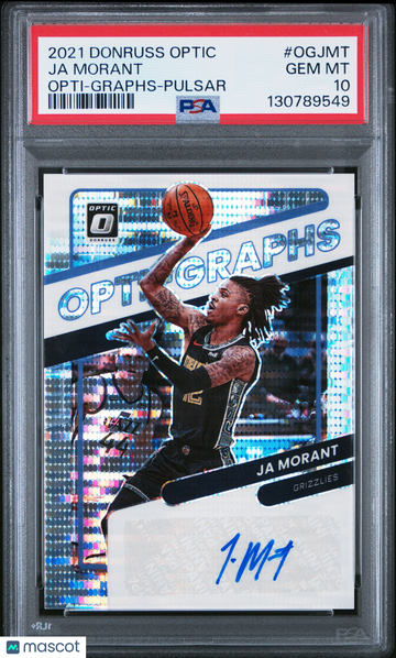 2021 Panini Donruss Optic Opti-Graphs Ja Morant #OGJMT Pulsar /10 PSA 10