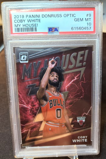 2019 Donruss Optic Coby White My House #9 RC Rookie Gem Mint PSA 10 Bulls