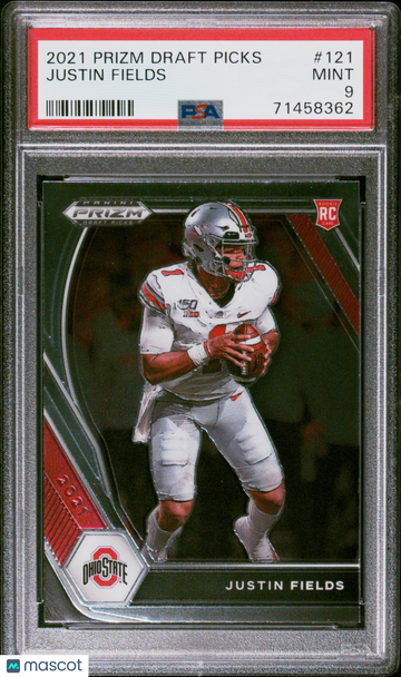 2021 Panini Prizm Draft Picks Justin Fields #121 PSA 9