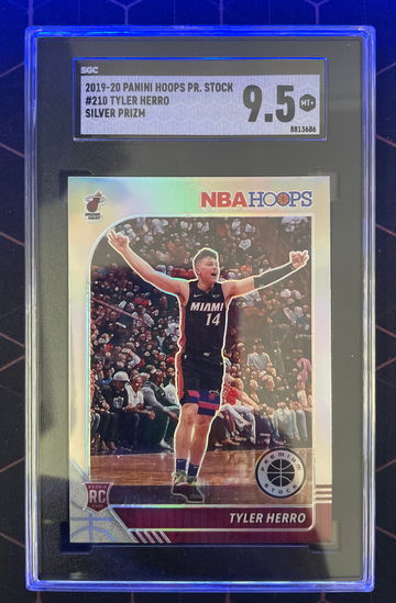 2019-20 Panini Hoops PR Stock #210 Tyler Hero Silver Prizm