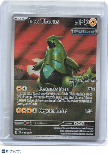 Scarlet & Violet Promo Cards Iron Thorns (Pokemon Center Stamped) Foil Black Star Promo (Sealed) #SVP EN 098