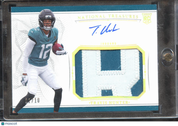 2026 Panini National Treasures Football Travis Hunter #CRPA-THR Patch RC Authentic Memorabilia