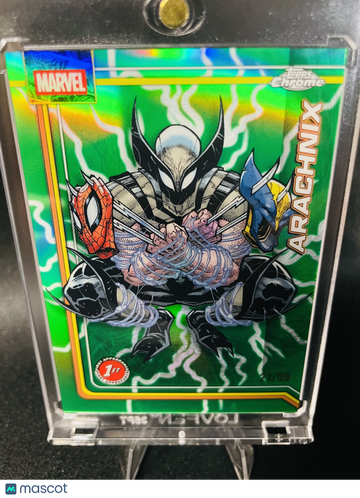 2026 Topps Chrome Marvel Arachnix 1st Appearance 27/99 #103