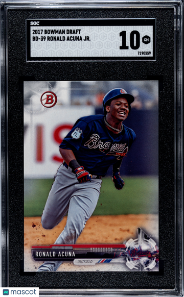 2017 Bowman Draft Ronald Acuna JR. #BD-39 SGC 10