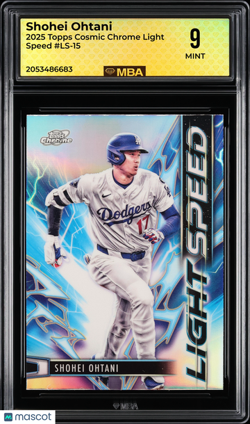 2025 Topps Cosmic Chrome Light Speed Shohei Ohtani #LS-15 MBA 9