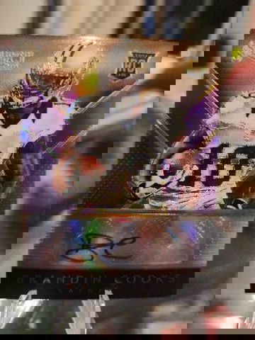 2014 Select Purple Prizm Brandin Cooks RC Rookie Auto #10/15 Cowbows Saints