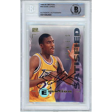 1994-1995 Skybox Emotion Eddie Jones Autograph #46 BGS AUTH Basketball - Los Angeles Lakers Signed Card