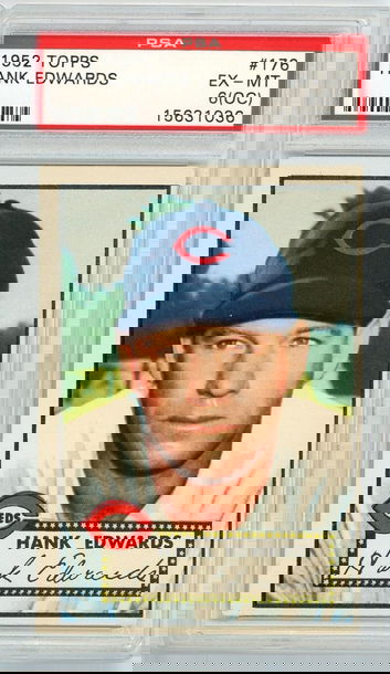 1952 Topps Hank Edwards #176 PSA 6 (OC) P1298