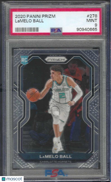 2020 Panini Prizm LaMelo Ball #278 Rookie PSA 9