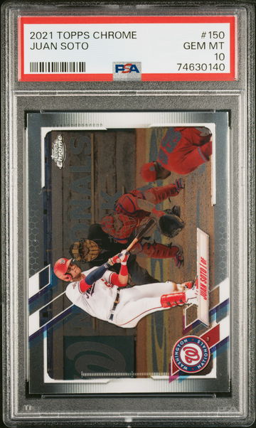 2021 Topps Chrome Juan Soto #150 PSA 10