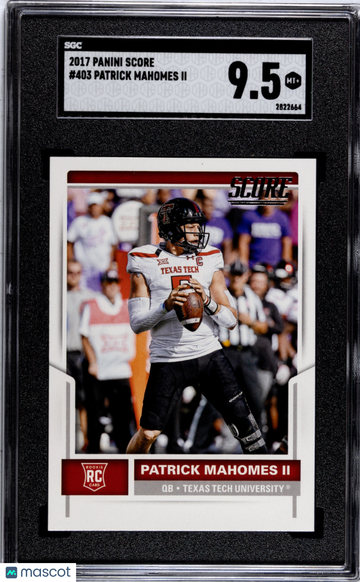 2017 Panini Score Patrick Mahomes II #403 SGC 9.5