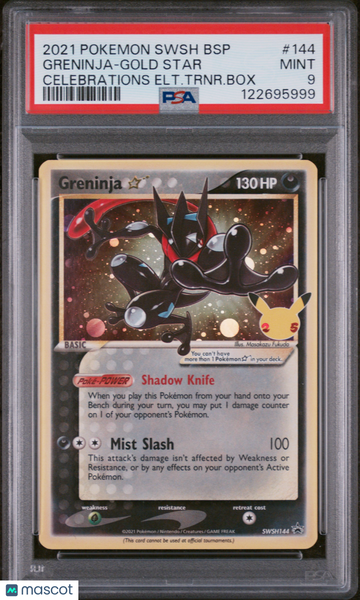Celebrations: Classic Collection Greninja-Gold Star Holo Black Star Promo PSA 9 #144
