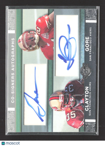 2007 Topps Co-Signers Frank Gore Thomas Clayton #CSA-GC