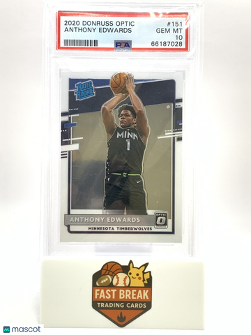 2020 Panini Donruss Optic Anthony Edwards #151 PSA 10
