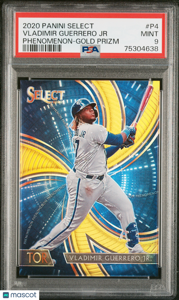 2020 Panini Select Phenomenon Vladimir Guerrero JR #P4 Gold Prizm PSA 9