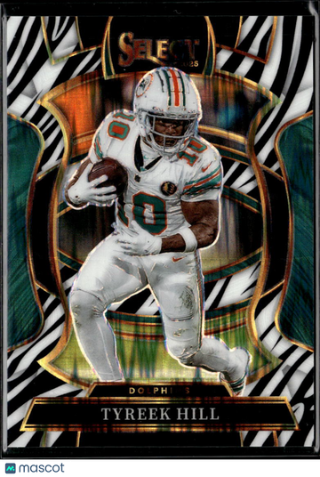 2026 Panini Select Football Concourse Tyreek Hill #83 Zebra Prizm
