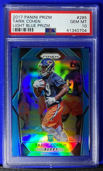 2017 Panini Prizm Tarik Cohen Light Blue Prizm PSA 10 Gem-Mint /199 (Pop 5)
