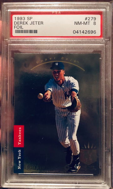 1993 Upper Deck SP Foil Derek Jeter PSA 8