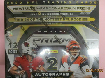 2020 Prizm Football Hobby Box. 