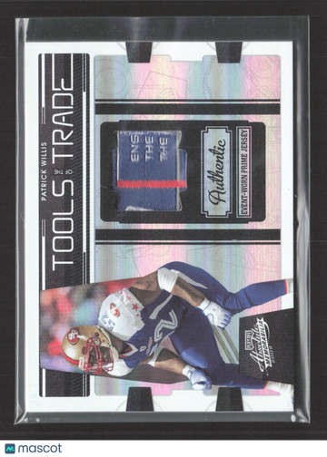 2009 Panini Absolute Memorabilia Tools of the Trade Patrick Willis #25 /50 Event-Worn Prime Jersey