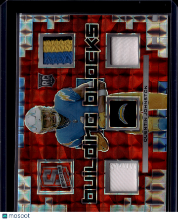 2023 Panini Spectra Prizm Building Blocks Quentin Johnston #BBL-QJO /10 Quad Patch RC Memorabilia