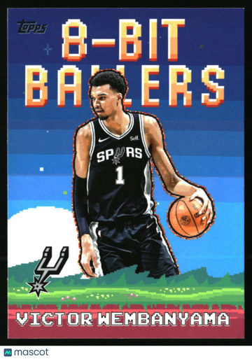 2025-26 Topps Victor Wembanyama #8B-4 8-Bit Ballers San Antonio Spurs