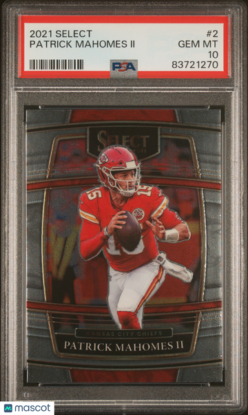 2021 Panini Select Patrick Mahomes II #2 PSA 10