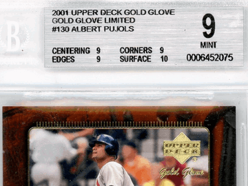 2001 Upper Deck Gold Glove Limited Albert Pujols GD #130 BGS 9