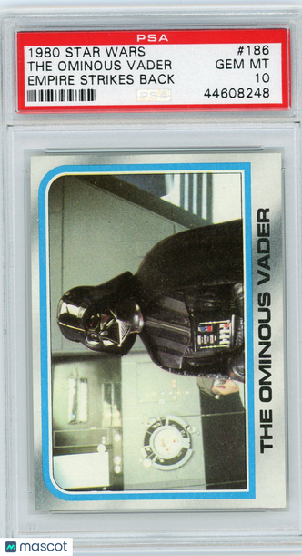 1980 Star Wars Empire Strikes Back The Ominous Vader #186 PSA 10