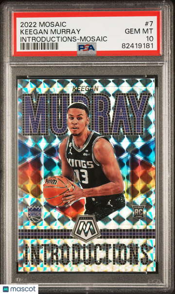 2022 Panini Mosaic Introductions Keegan Murray #7 Introductions Mosaic PSA 10