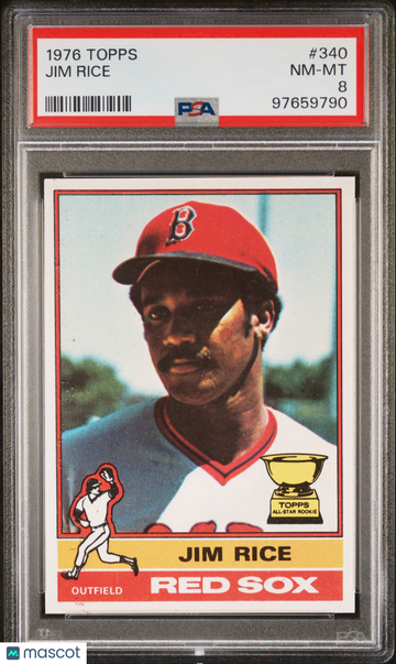 1976 Topps Jim Rice #340 PSA 8