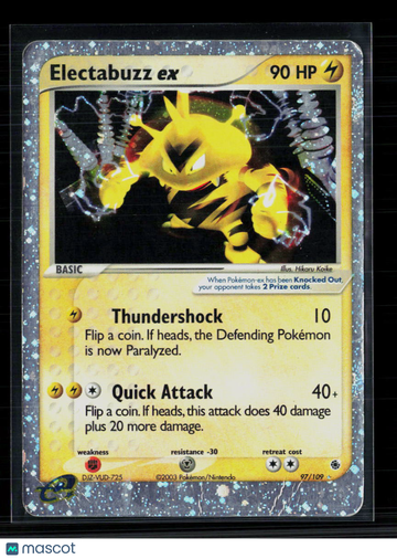 2003 EX Ruby & Sapphire Electabuzz EX Holo Rare #97/109