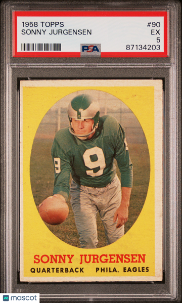 1958 Topps Sonny Jurgensen #90 PSA 5